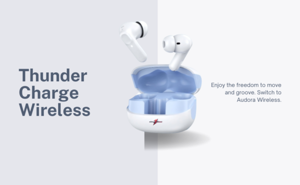 Thunder Charge Wireless TWS Earbuds – Fast Charging. Deep Bass. True Freedom.