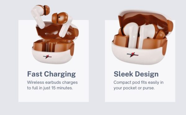 Thunder Charge Wireless TWS Earbuds – Fast Charging. Deep Bass. True Freedom
